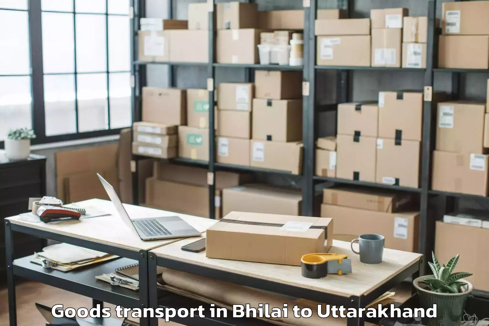 Top Bhilai to Khalsi Goods Transport Available